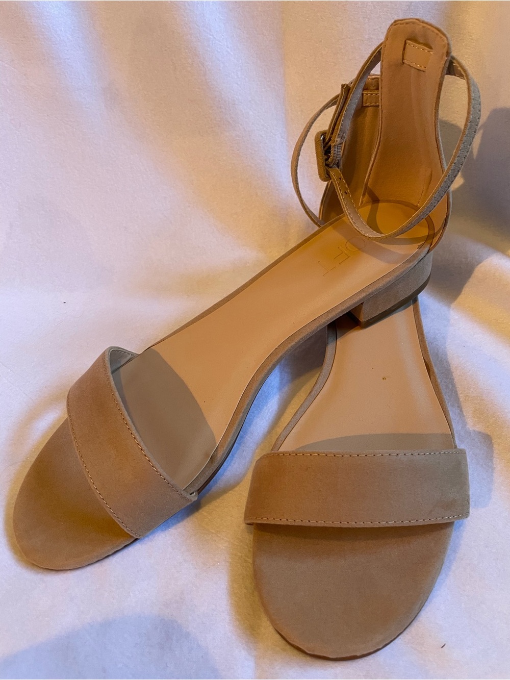 LOFT Women's Ankle-Strap Sandals in Tan